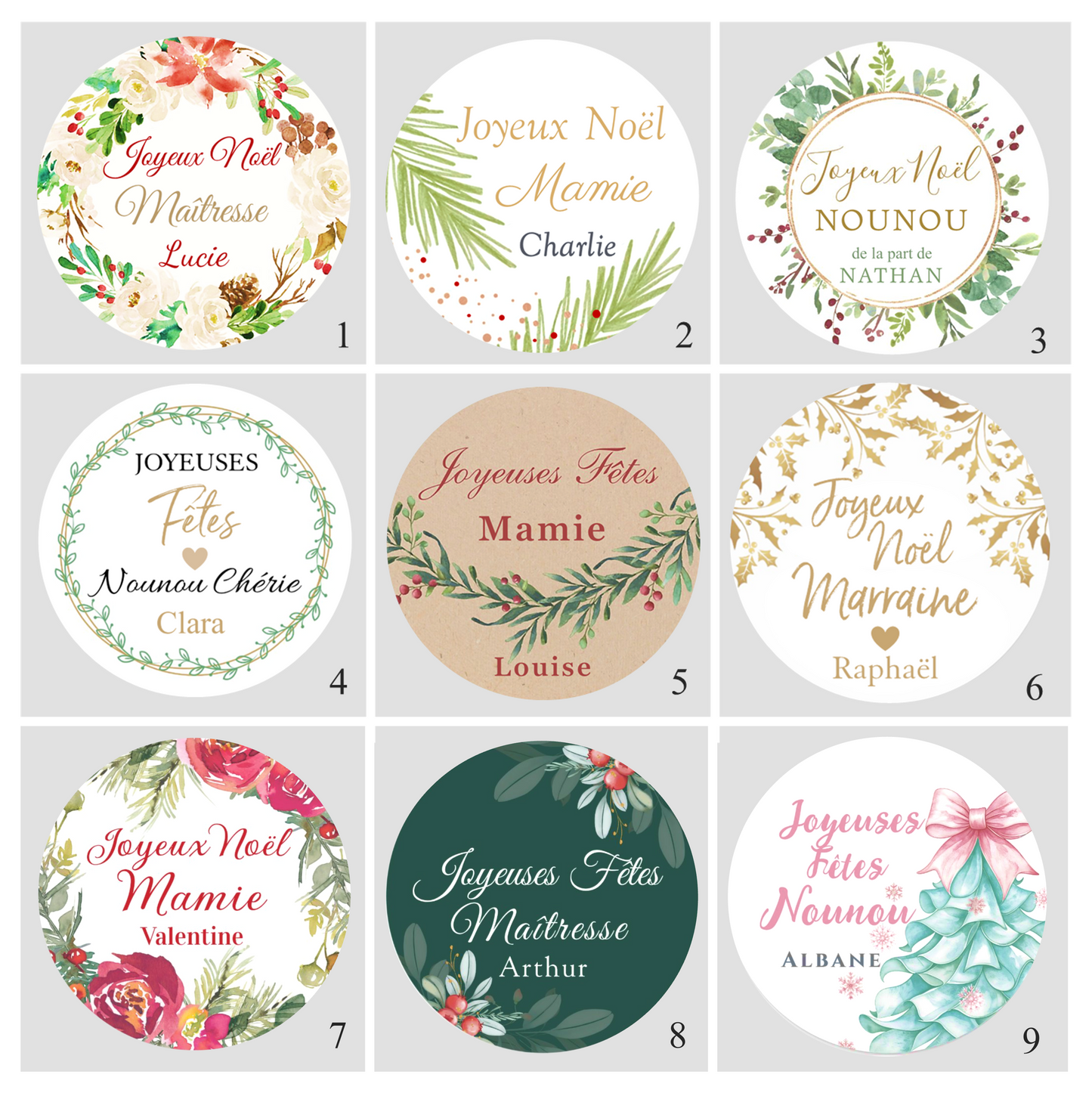 Bougie Noël personnalisée cadeau nounou maîtresse atsem bouchon Liège - 190ml